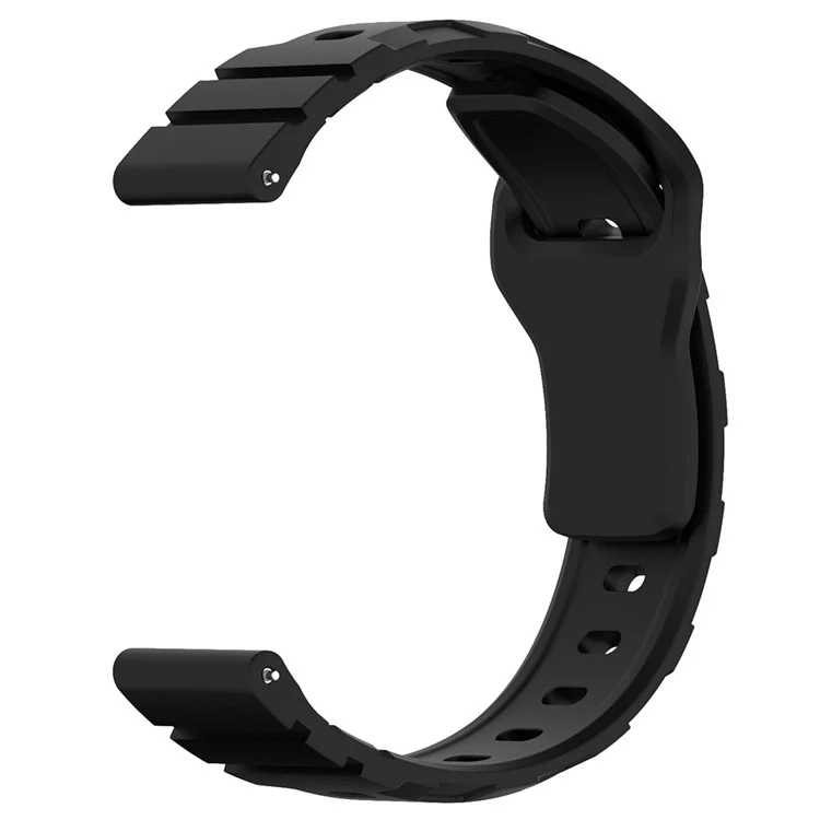 Pour Huawei Watch GT 4 46mm / 4 Pro / 4 41mm Bracelet de montre en silicone 22mm Armour Watch Band Remplacement - Noir