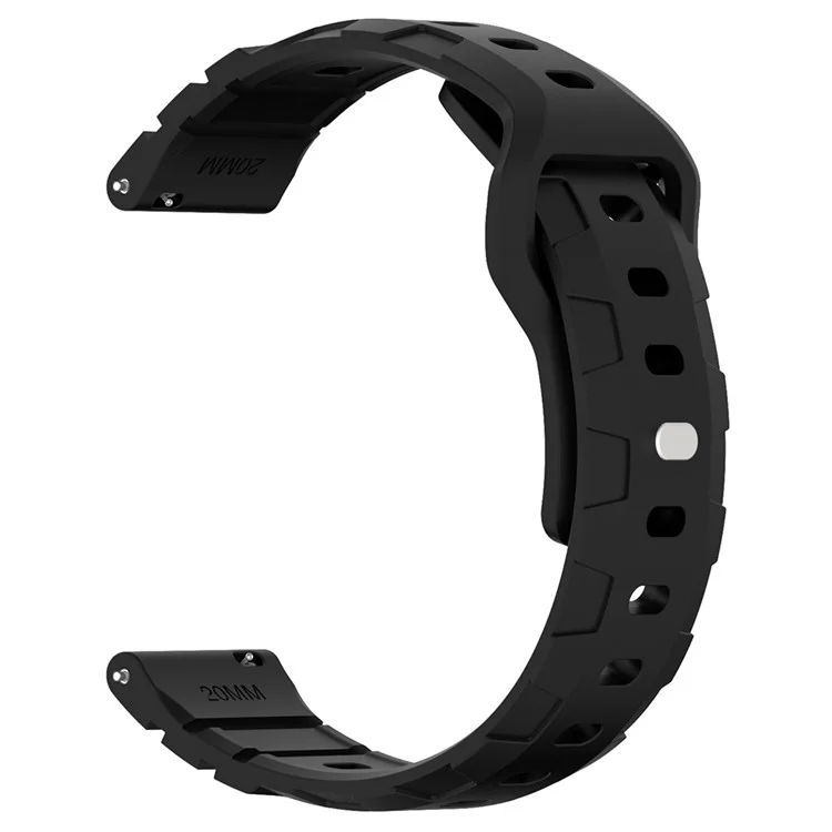 Pour Huawei Watch GT 4 46mm / 4 Pro / 4 41mm Bracelet de montre en silicone 22mm Armour Watch Band Remplacement - Noir