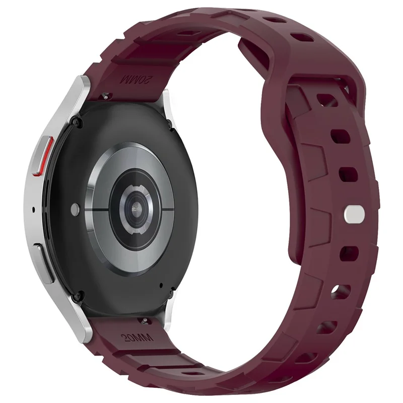 For Huawei Watch GT 4 46mm / 4 Pro / 4 41mm Silicone Watch Strap 22mm Armour Watch Band Replacement - Wine Red
