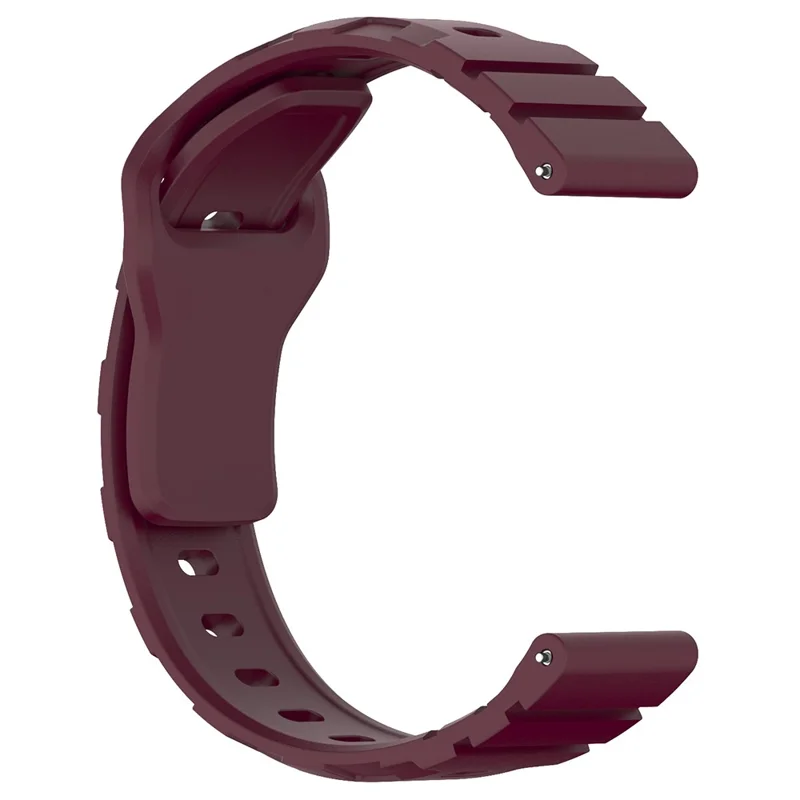 For Huawei Watch GT 4 46mm / 4 Pro / 4 41mm Silicone Watch Strap 22mm Armour Watch Band Replacement - Wine Red