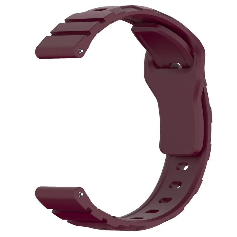 For Huawei Watch GT 4 46mm / 4 Pro / 4 41mm Silicone Watch Strap 22mm Armour Watch Band Replacement - Wine Red
