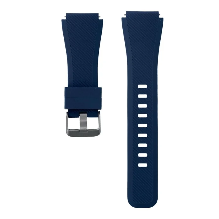 Pour Huawei Watch Watch 4 / GT 4 46mm / 4 Pro Remplacement Bracelet 22mm Silicone Bracelet de Montre - Bleu Foncé