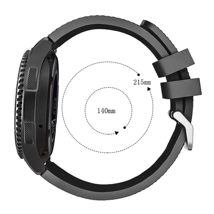 Pour Huawei Watch Watch 4 / GT 4 46mm / 4 Pro Remplacement Bracelet 22mm Silicone Bracelet de Montre - Bleu Foncé