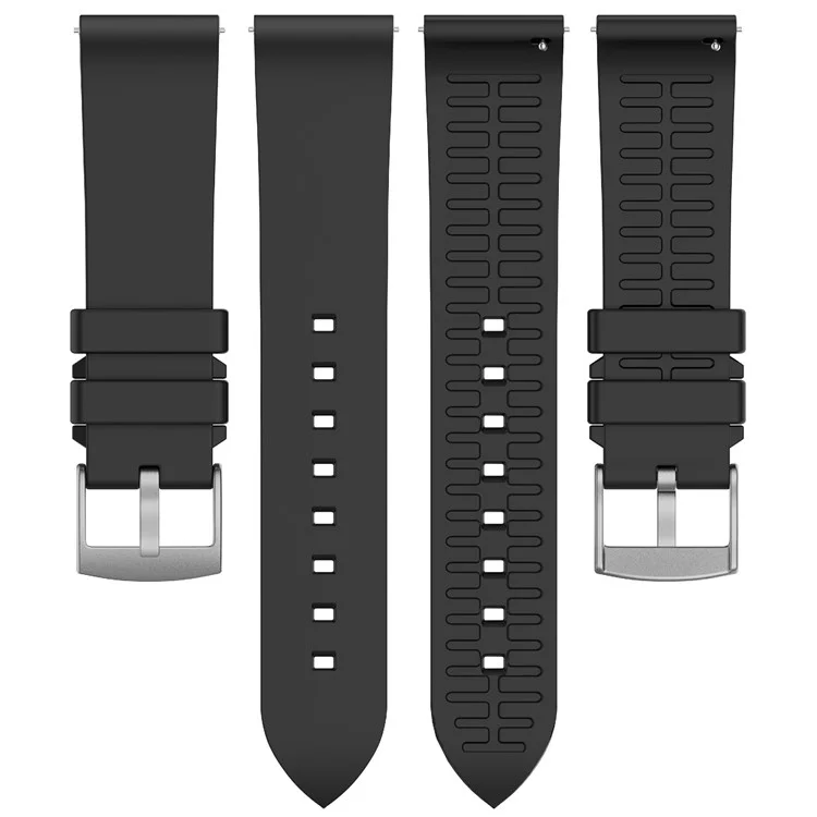 Для замены ремешка часов Garmin Vivoactive 5 / Venu 2 Plus, 20 мм, из фторкаучука, браслет для запястья - черный