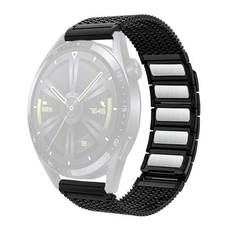 Correa de reloj para Garmin Venu 3 / Venu 2 / Vivoactive 4 22mm Metal Magnetic Wrist Strap - Negro