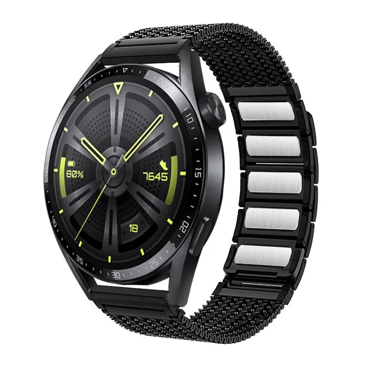 Correa de reloj para Garmin Venu 3 / Venu 2 / Vivoactive 4 22mm Metal Magnetic Wrist Strap - Negro