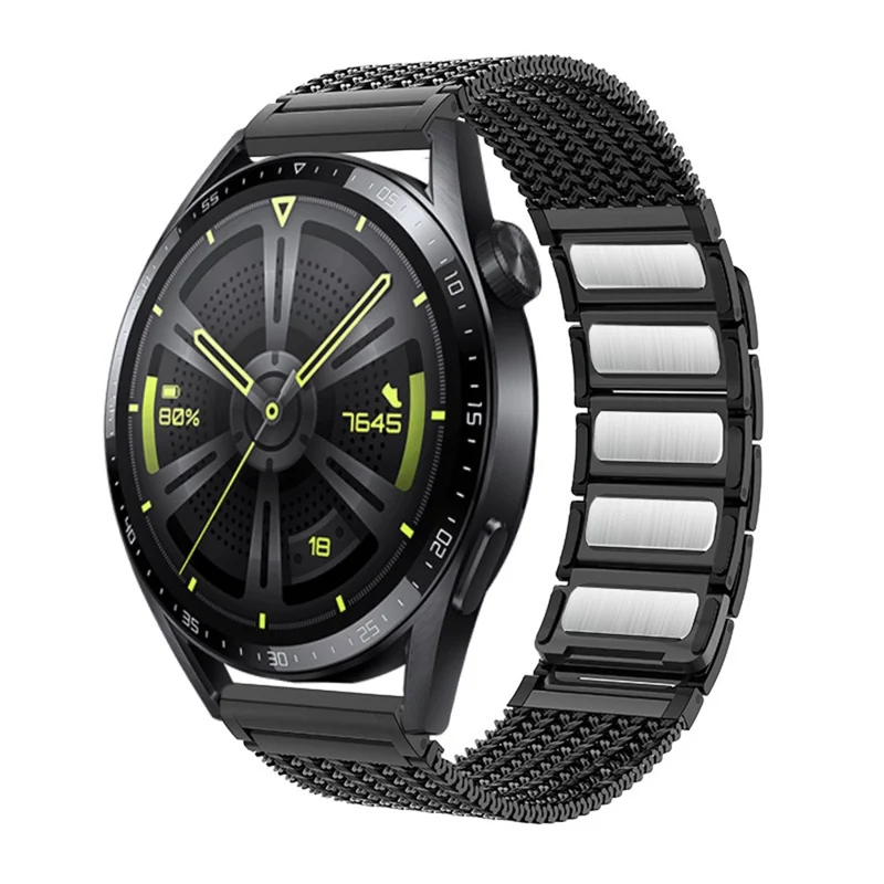 Watch Band for Garmin Venu 3 / Venu 2 / Vivoactive 4 22mm Metal Magnetic Wrist Strap - Grey