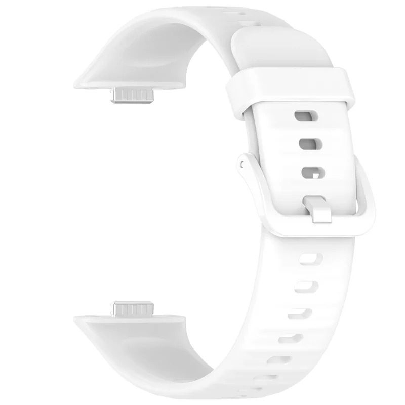 For Huawei Watch Fit 3 Silicone Strap Sport Watchbands Replacement - White