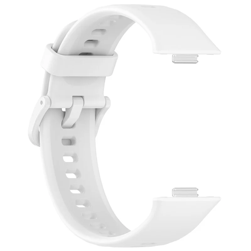 For Huawei Watch Fit 3 Silicone Strap Sport Watchbands Replacement - White