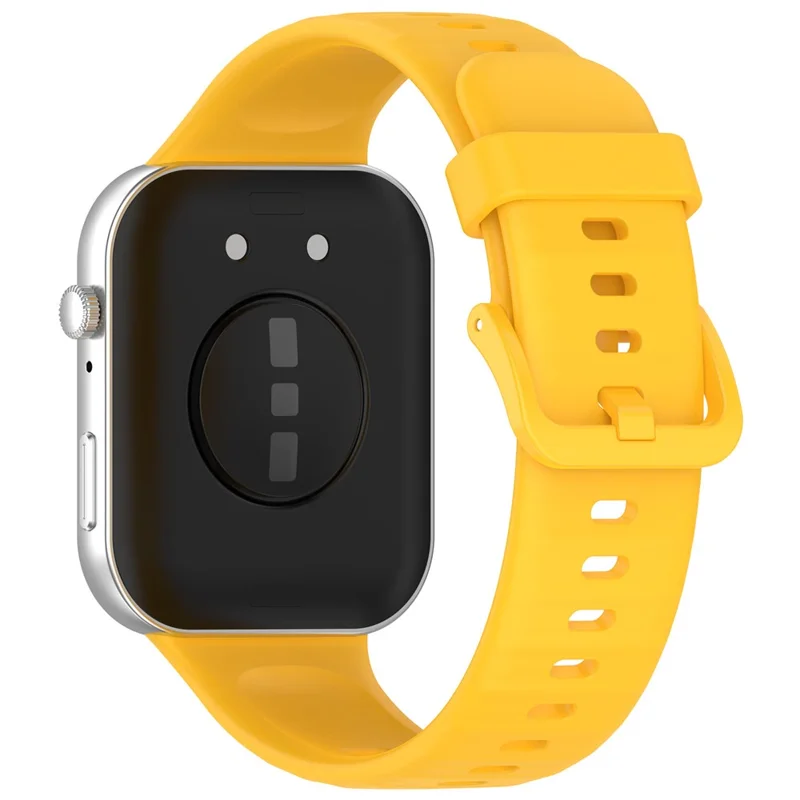 For Huawei Watch Fit 3 Silicone Strap Sport Watchbands Replacement - Yellow