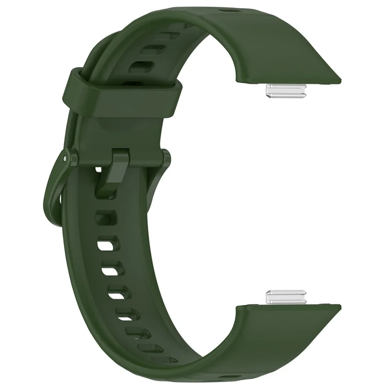 For Huawei Watch Fit 3 Silicone Strap Sport Watchbands Replacement - Army Green