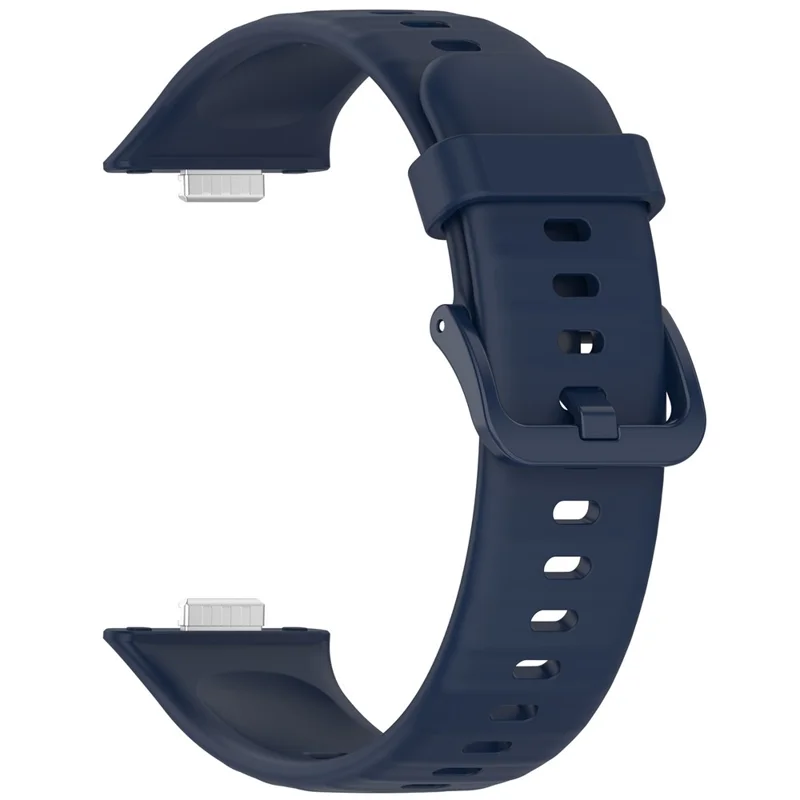 For Huawei Watch Fit 3 Silicone Strap Sport Watchbands Replacement - Midnight Blue