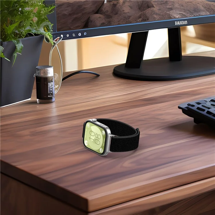 Для Huawei Watch Fit 3 Ремешок Magic Tape Nylon Soft Watch Band - Официальный Черный
