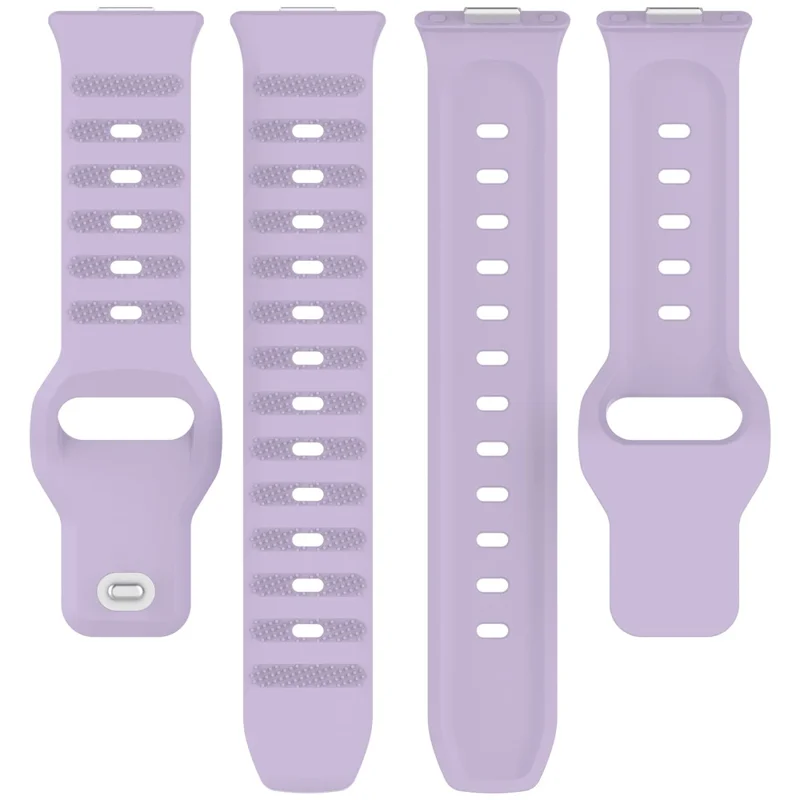 For Huawei Watch Fit 3 Silicone Watch Strap Dots Design Adjustable Wrist Band - Purple