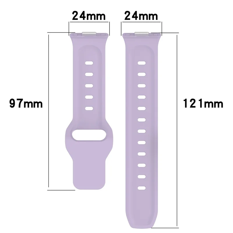For Huawei Watch Fit 3 Silicone Watch Strap Dots Design Adjustable Wrist Band - Purple