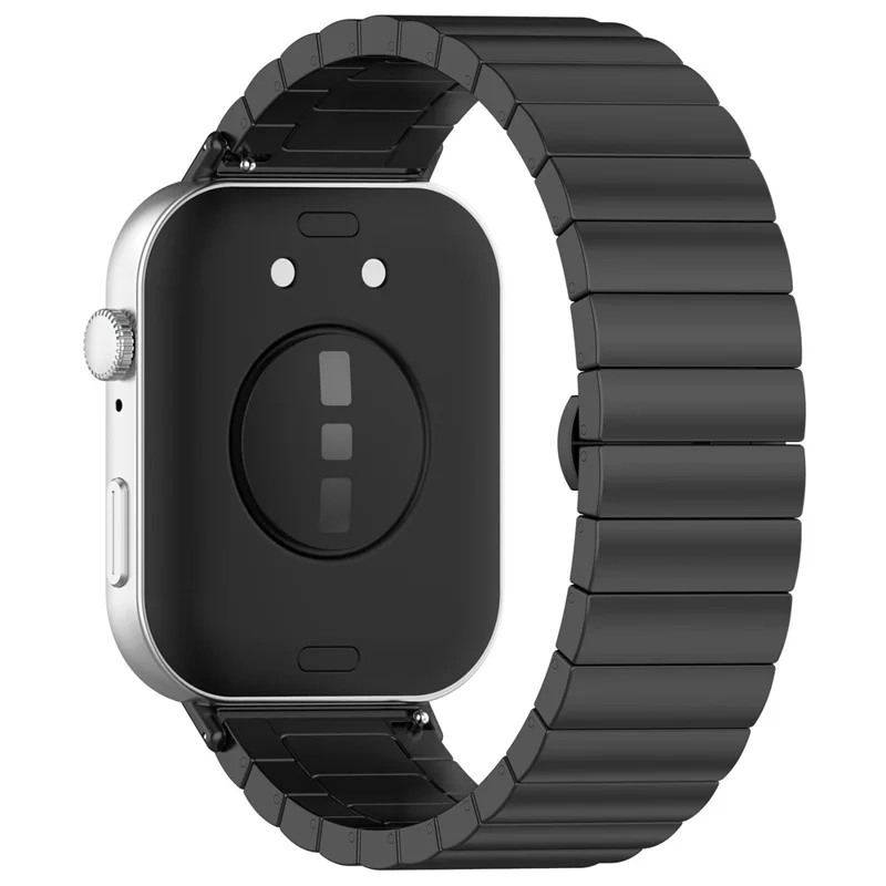 For Huawei Watch Fit 3 Stainless Steel Replacement Strap Metal Watch Band - Black