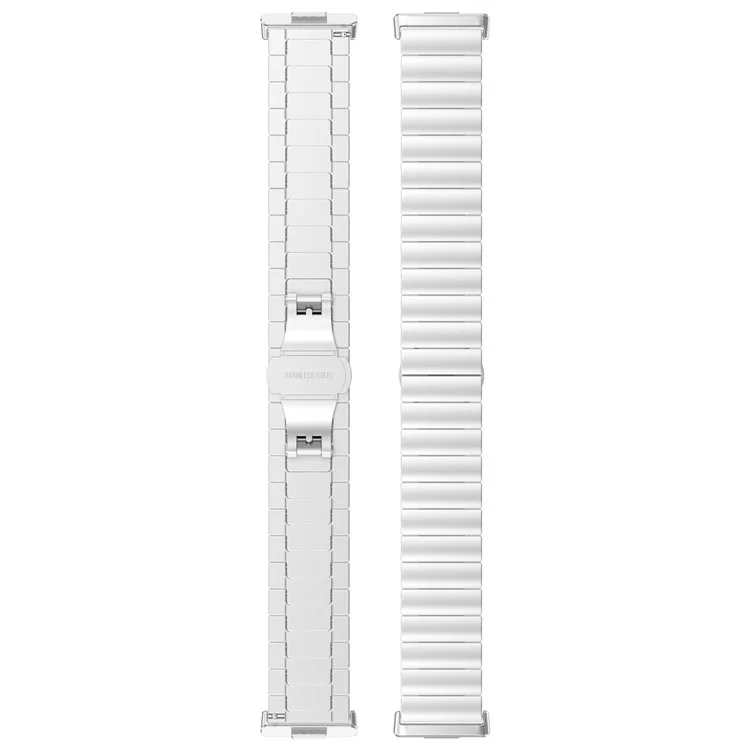 Para Huawei Watch Fit 3 Reemplazo de correa de acero inoxidable Correa de reloj de metal - Plata