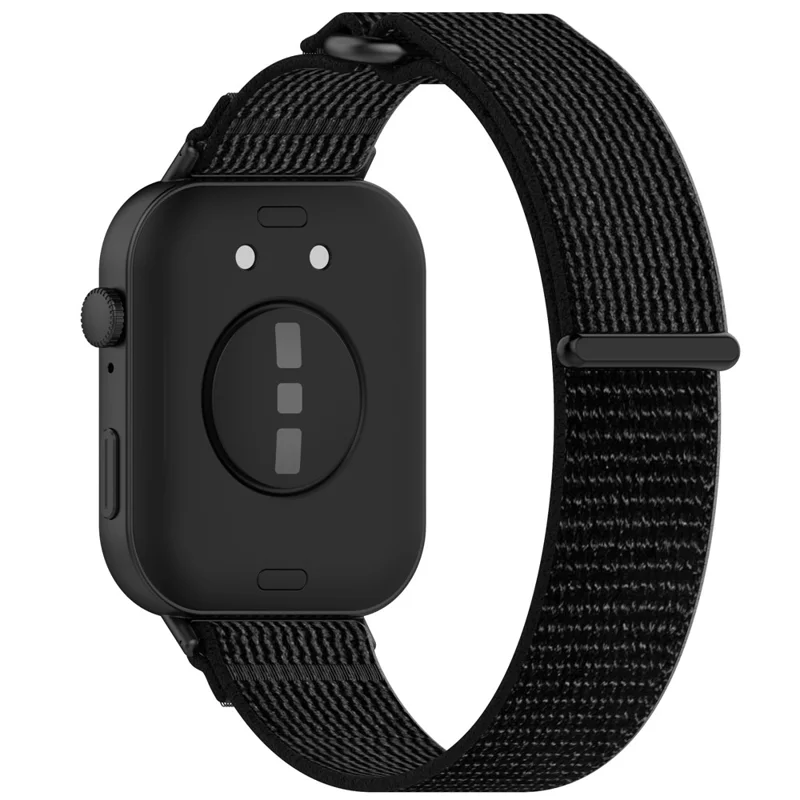 For Huawei Watch Fit 3 Wrist Watch Band Nylon Comfortable Strap Replacement - Black+Grey