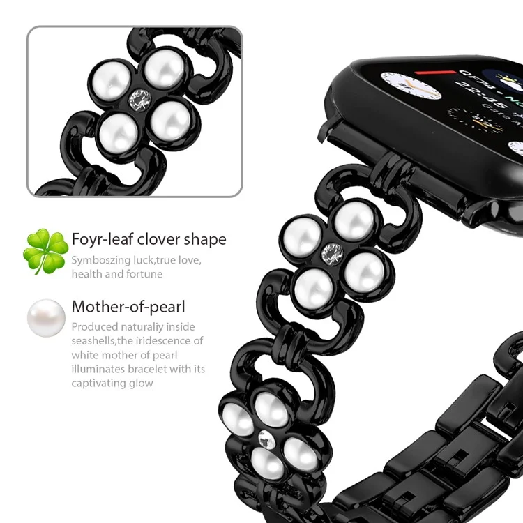 For Apple Watch 10 46mm / Ultra 2 / Ultra 49mm / 9 8 7 45mm / SE (2023) SE (2022) SE 6 5 4 44mm / 3 2 1 42mm Stainless Steel Watch Strap - Black