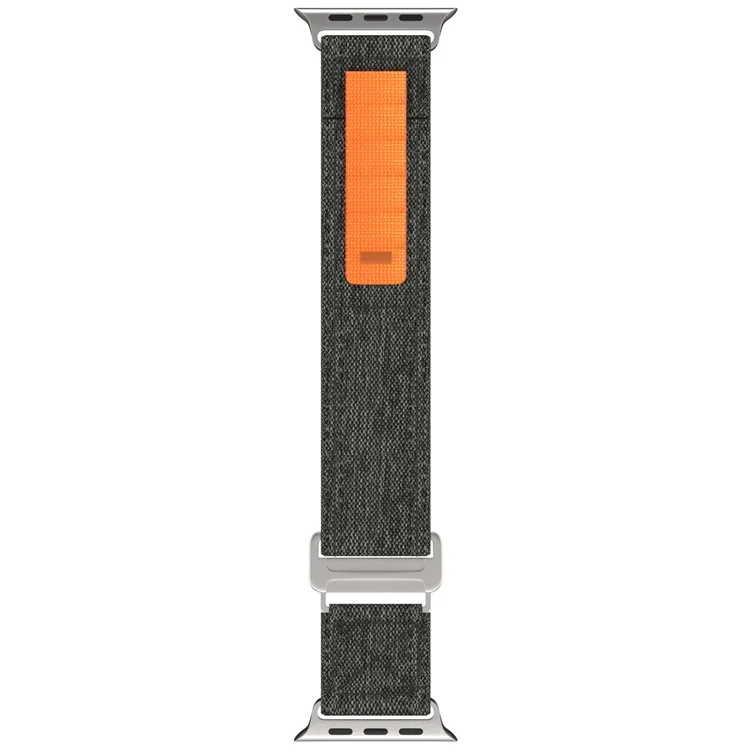 Для Apple Watch 10 46мм / Ultra 2 / Ultra 49мм / 9 8 7 45мм / SE (2023) SE (2022) SE 6 5 4 44мм / 3 2 1 42мм Ремешок для часов Nylon Loop - Черный