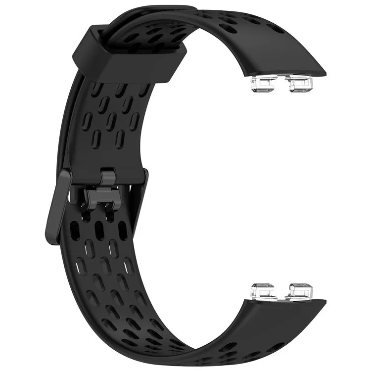 For Huawei Band 9 / 9 NFC / 8 / 8 NFC Replacement Band Adjustable Silicone Watch Strap - Black