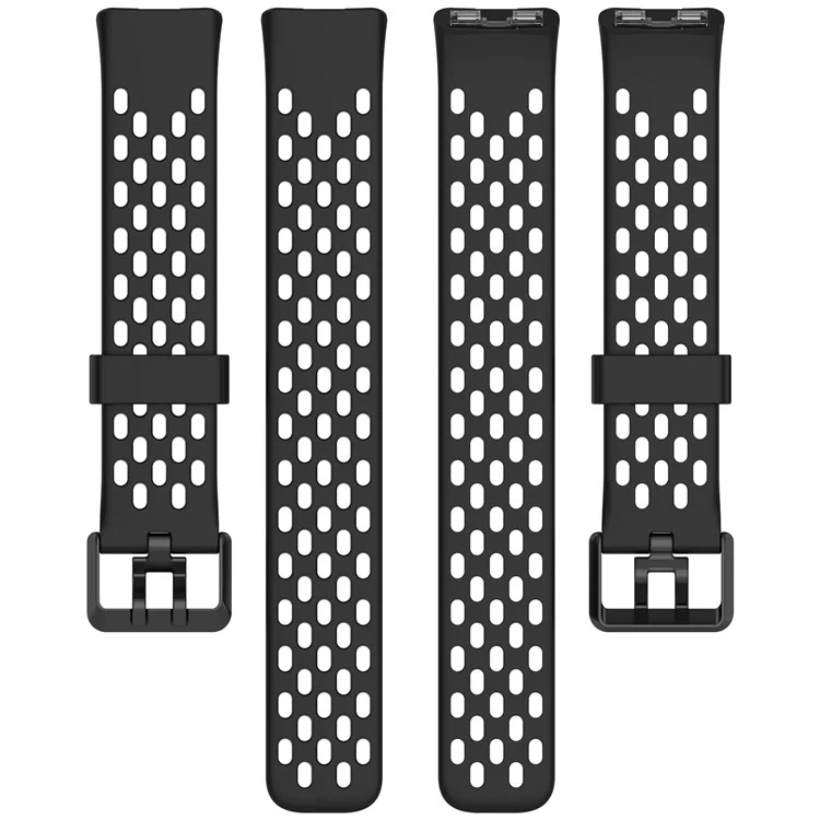 For Huawei Band 9 / 9 NFC / 8 / 8 NFC Replacement Band Adjustable Silicone Watch Strap - Black