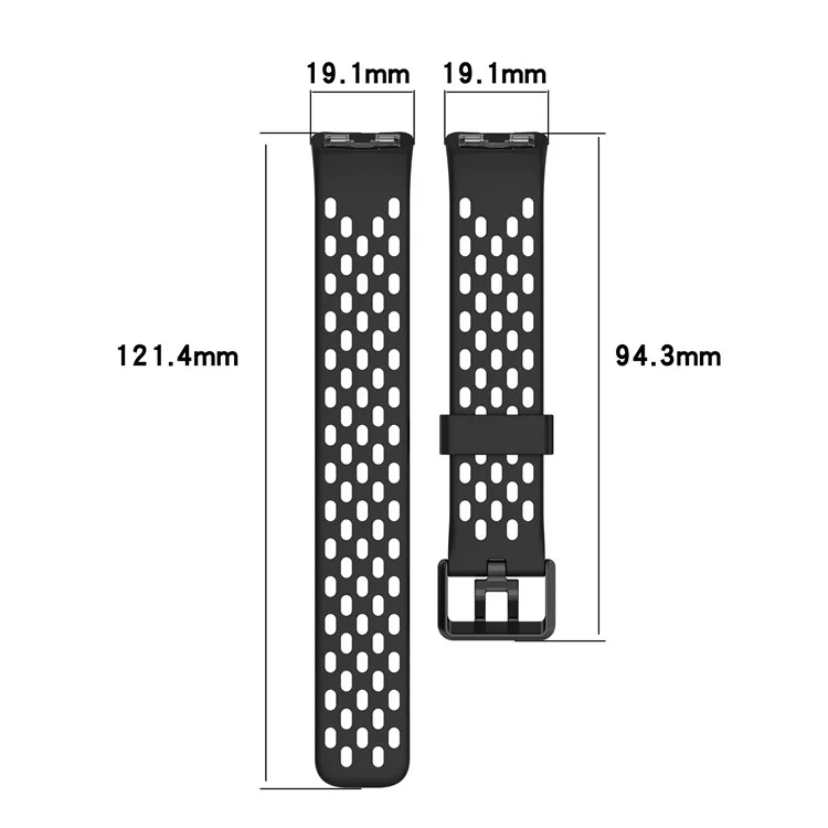 For Huawei Band 9 / 9 NFC / 8 / 8 NFC Replacement Band Adjustable Silicone Watch Strap - Black