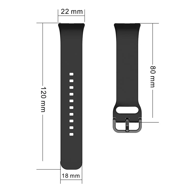 Per Samsung Galaxy Fit3 Cinturino in silicone di ricambio Cinturino da polso con custodia per orologio - Nero