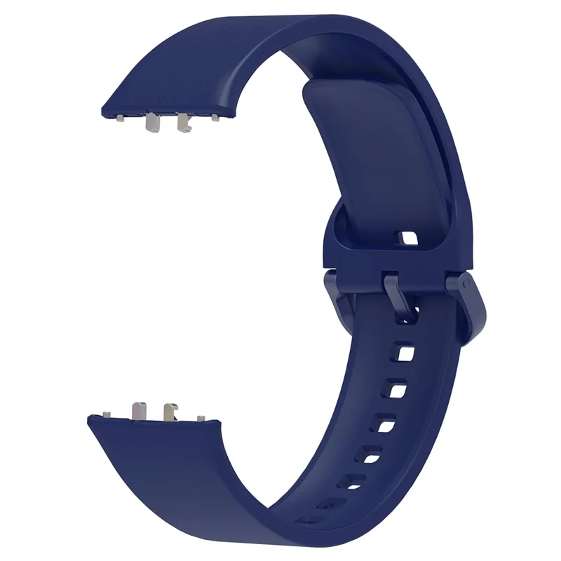 For Samsung Galaxy Fit3 Silicone Strap Replacement Wrist Band with Watch Case - Blue