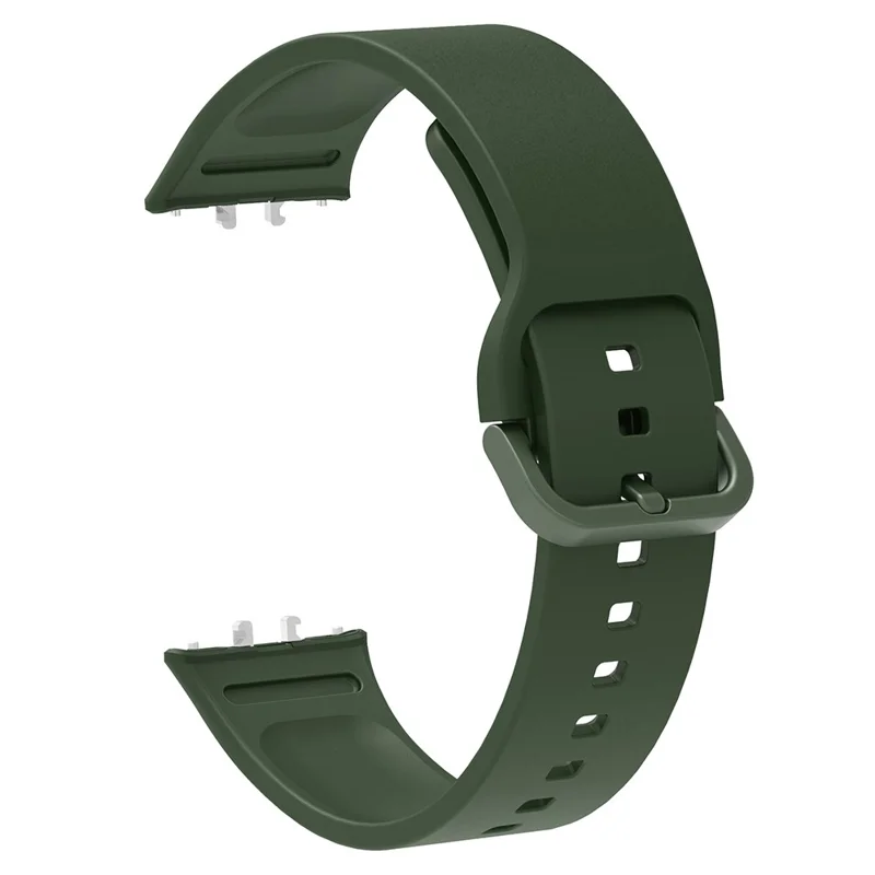 For Samsung Galaxy Fit3 Silicone Strap Replacement Wrist Band with Watch Case - Green