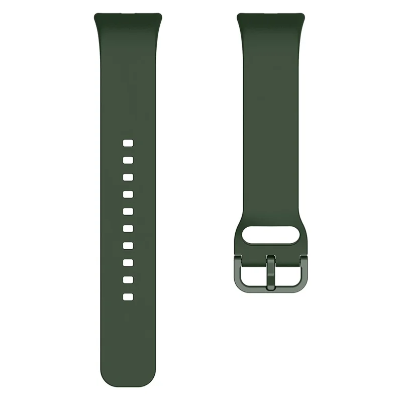 For Samsung Galaxy Fit3 Silicone Strap Replacement Wrist Band with Watch Case - Green