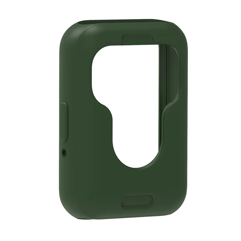 For Samsung Galaxy Fit3 Silicone Strap Replacement Wrist Band with Watch Case - Green