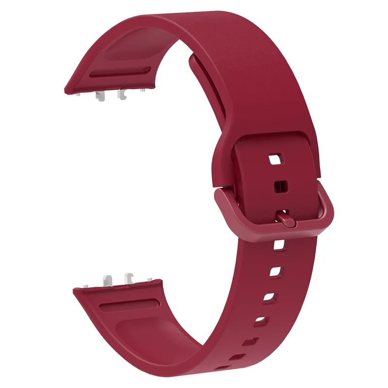For Samsung Galaxy Fit3 Silicone Strap Replacement Wrist Band with Watch Case - Red