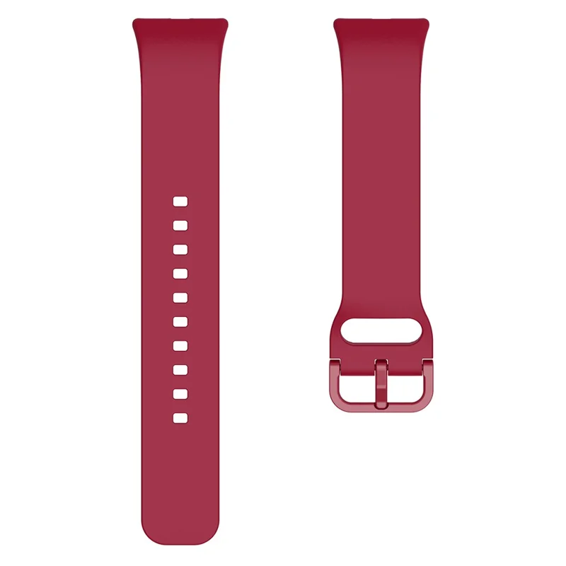 For Samsung Galaxy Fit3 Silicone Strap Replacement Wrist Band with Watch Case - Red