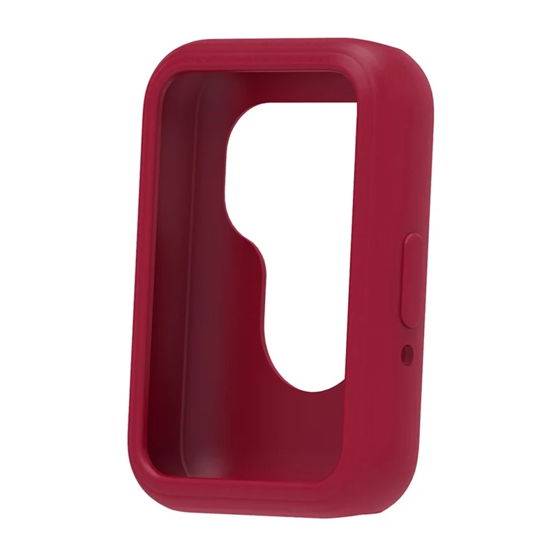 For Samsung Galaxy Fit3 Silicone Strap Replacement Wrist Band with Watch Case - Red