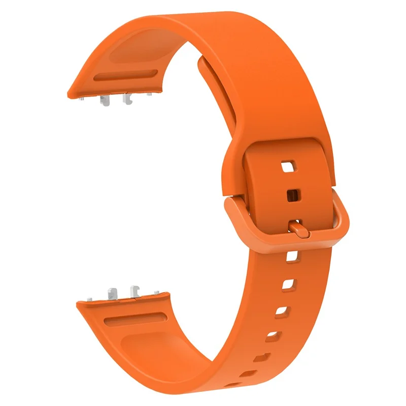 For Samsung Galaxy Fit3 Silicone Strap Replacement Wrist Band with Watch Case - Orange