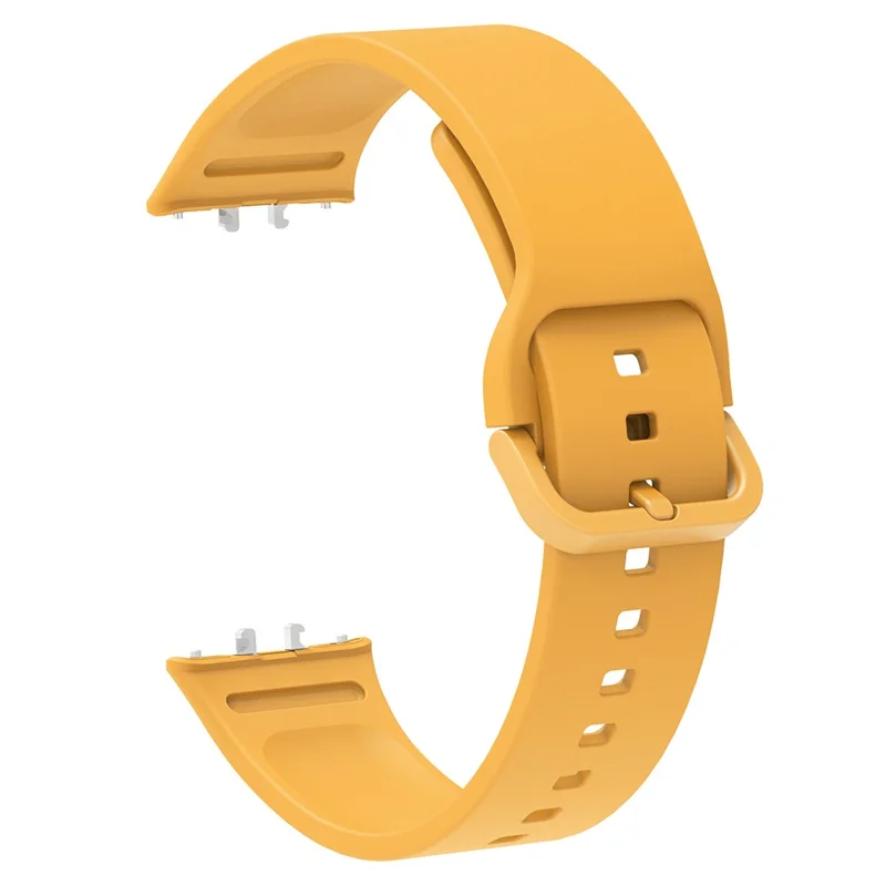 For Samsung Galaxy Fit3 Silicone Strap Replacement Wrist Band with Watch Case - Yellow