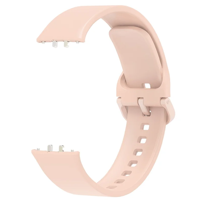 For Samsung Galaxy Fit3 Silicone Strap Replacement Wrist Band with Watch Case - Pink