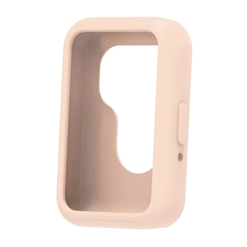 For Samsung Galaxy Fit3 Silicone Strap Replacement Wrist Band with Watch Case - Pink