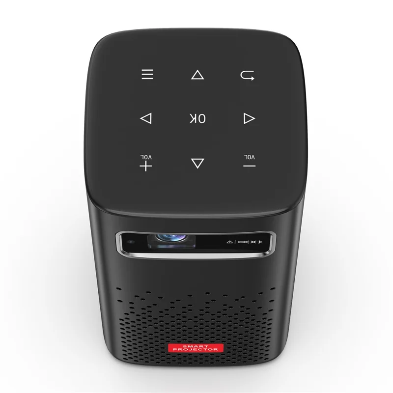 C900 Android 9.0 WiFi Mini DLP Projector 960x540P High Definition Pocket Home Theater - Black / EU Plug