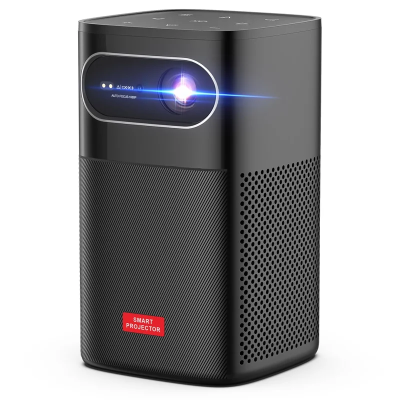 M1 1080P Android 9.0 Projector WiFi DLP Intelligent Projector Support Bluetooth-compatible Function - EU Plug