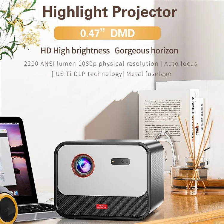 Projecteur DLP X5 1080P HD Vidéo WiFi Home Theater Bar LED - Prise US
