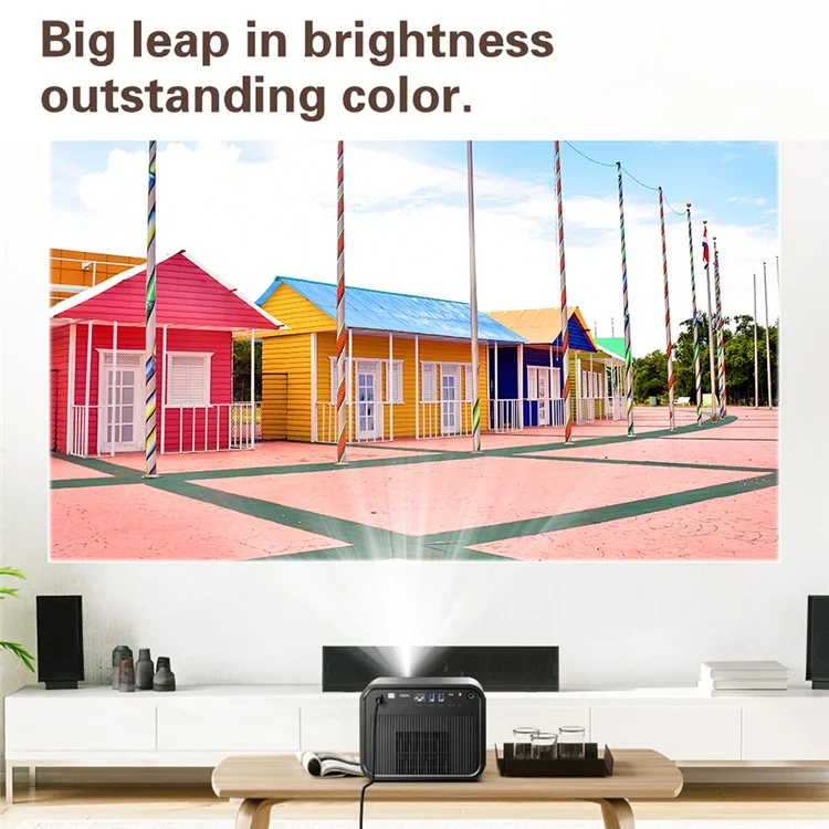 Projecteur DLP X5 1080P HD Vidéo WiFi Home Theater Bar LED - Prise US