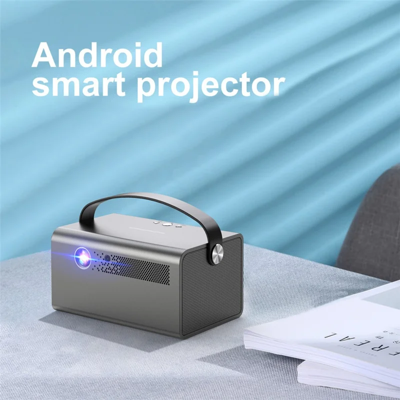 V7 Pro Home Theater Android 9.0 DLP Projector High Definition Projector Support 5G  /  2.4G WiFi - UK Plug