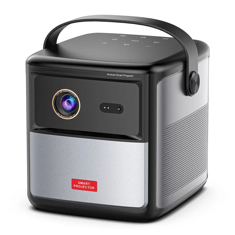 S8 Portable Rechargeable DLP Projector 1080P HD Video WiFi Home Theater Office LED Projector - EU Plug