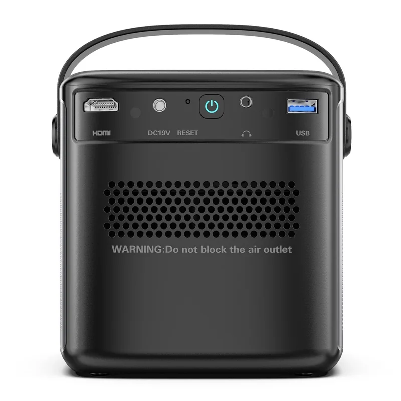 S8 Portable Rechargeable DLP Projector 1080P HD Video WiFi Home Theater Office LED Projector - EU Plug