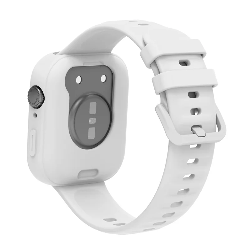 Pour Huawei Watch Fit 3 Silicone Case Hollow Shockproof Watch Protective Frame - Blanc