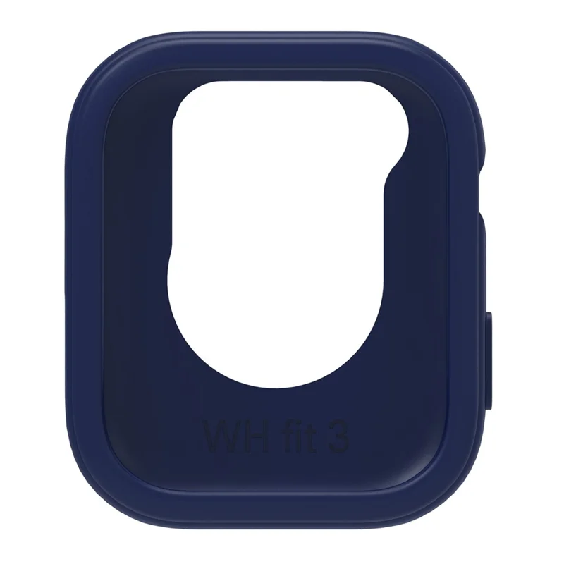 For Huawei Watch Fit 3 Silicone Case Hollow Shockproof Watch Protective Frame - Navy Blue