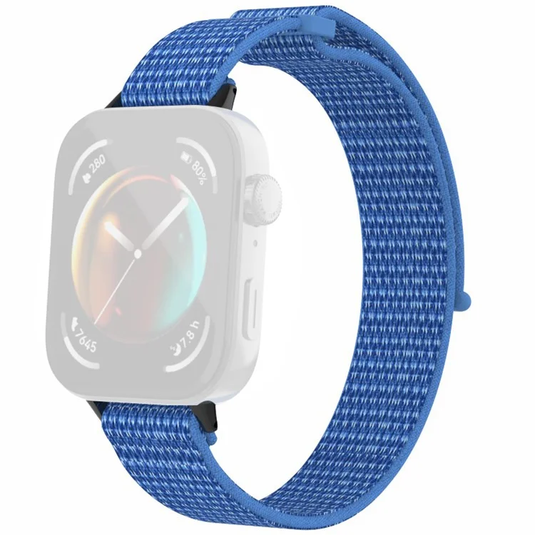 Para Huawei Watch Fit 3 Pulseira do Relógio Fita Mágica de Nylon - Azul Cabo