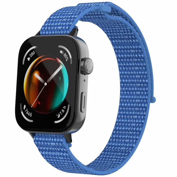 Para Huawei Watch Fit 3 Pulseira do Relógio Fita Mágica de Nylon - Azul Cabo
